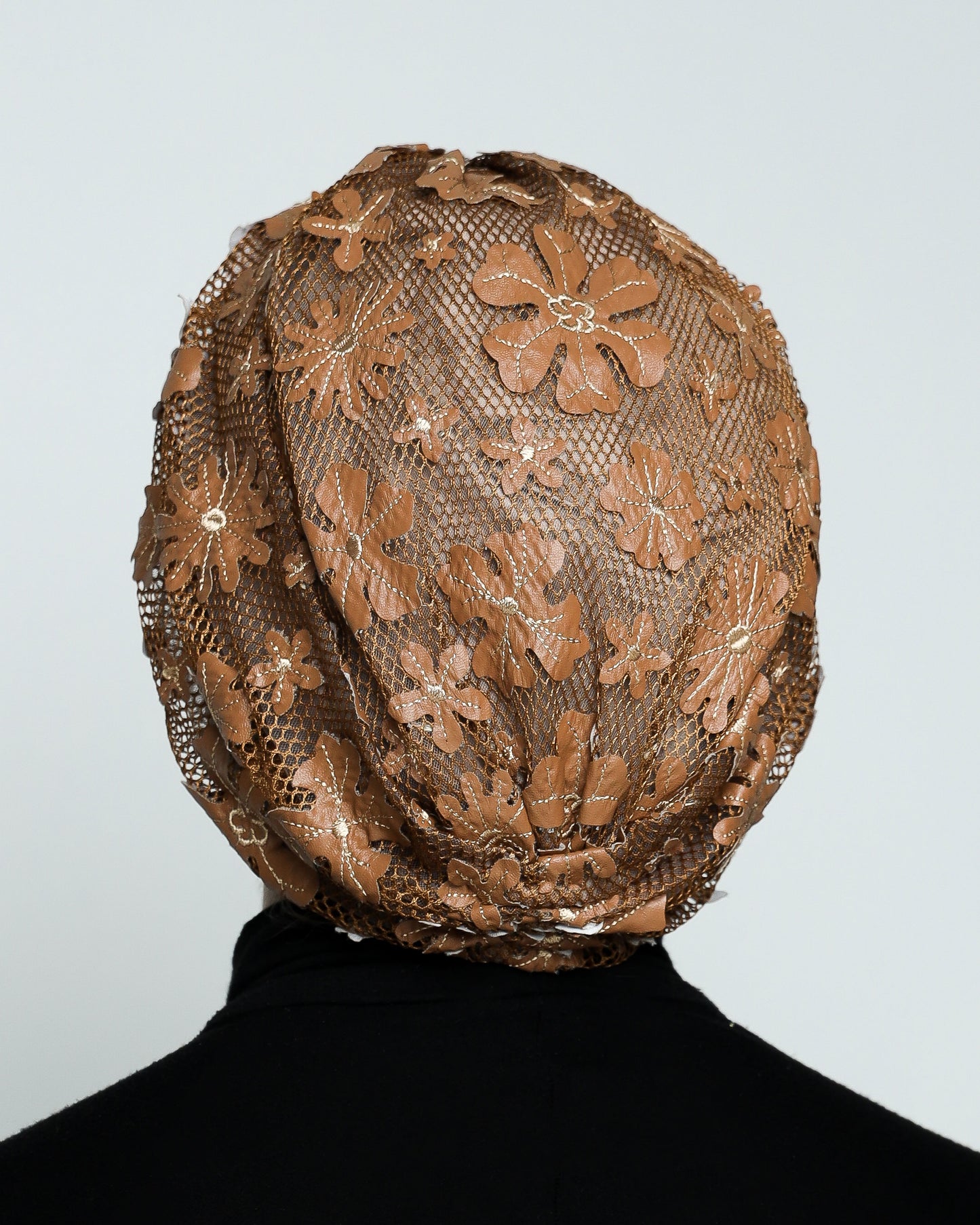 Gathering Floral Net Turban