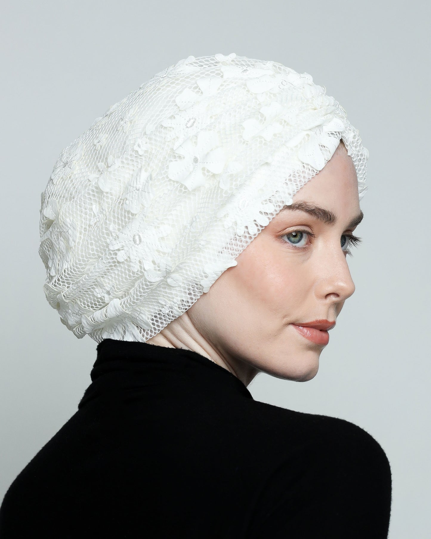 Gathering Floral Net Turban
