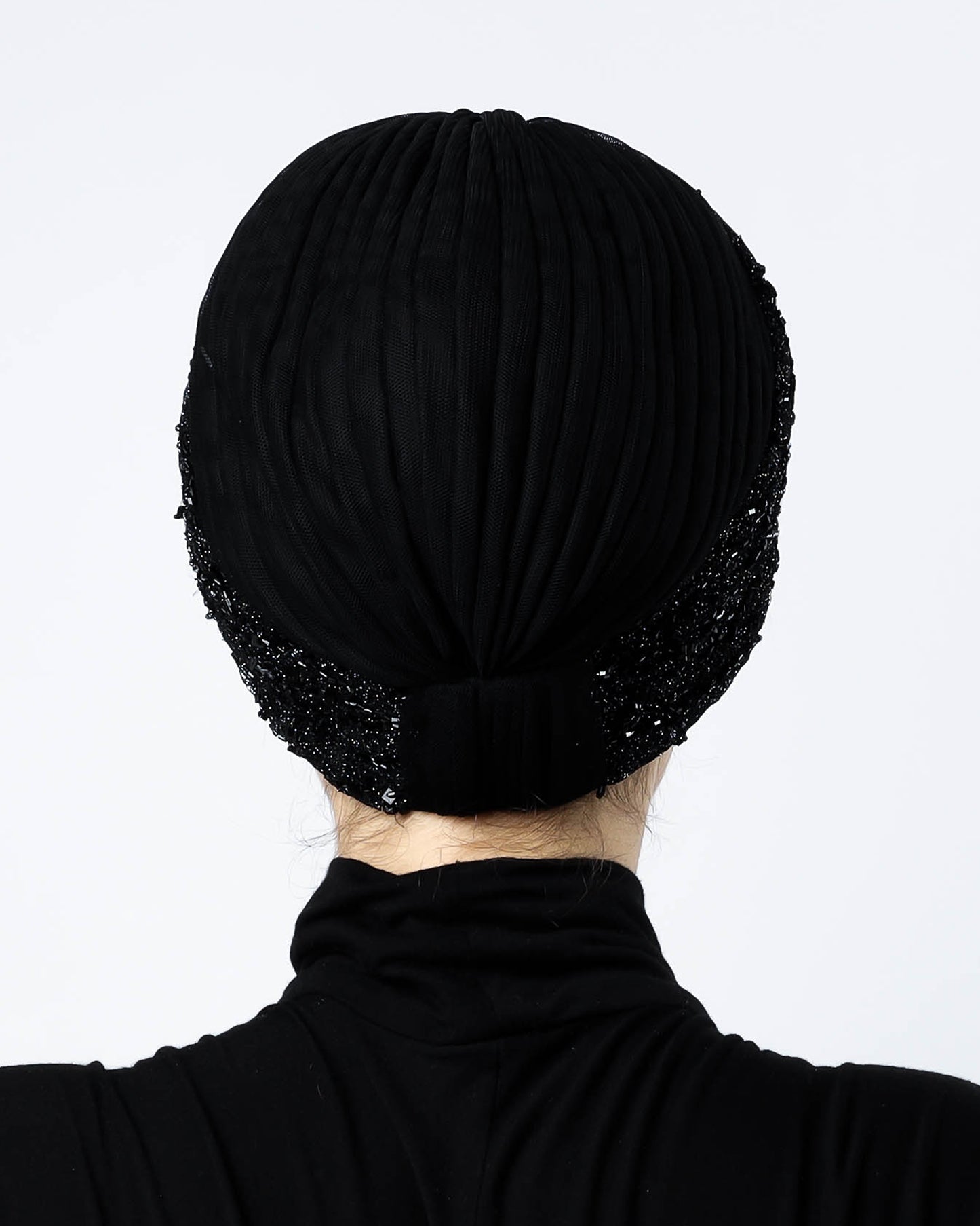 Tulle Beaded Turban