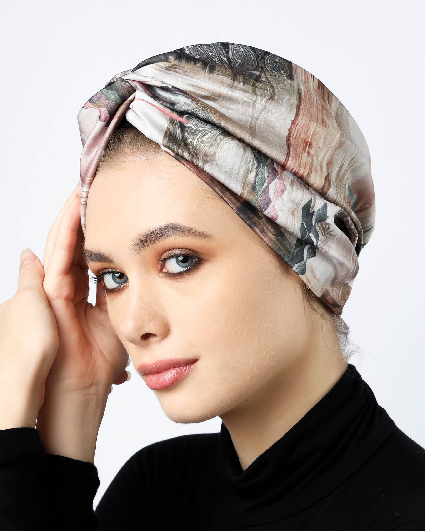 Twisted Satin Turban