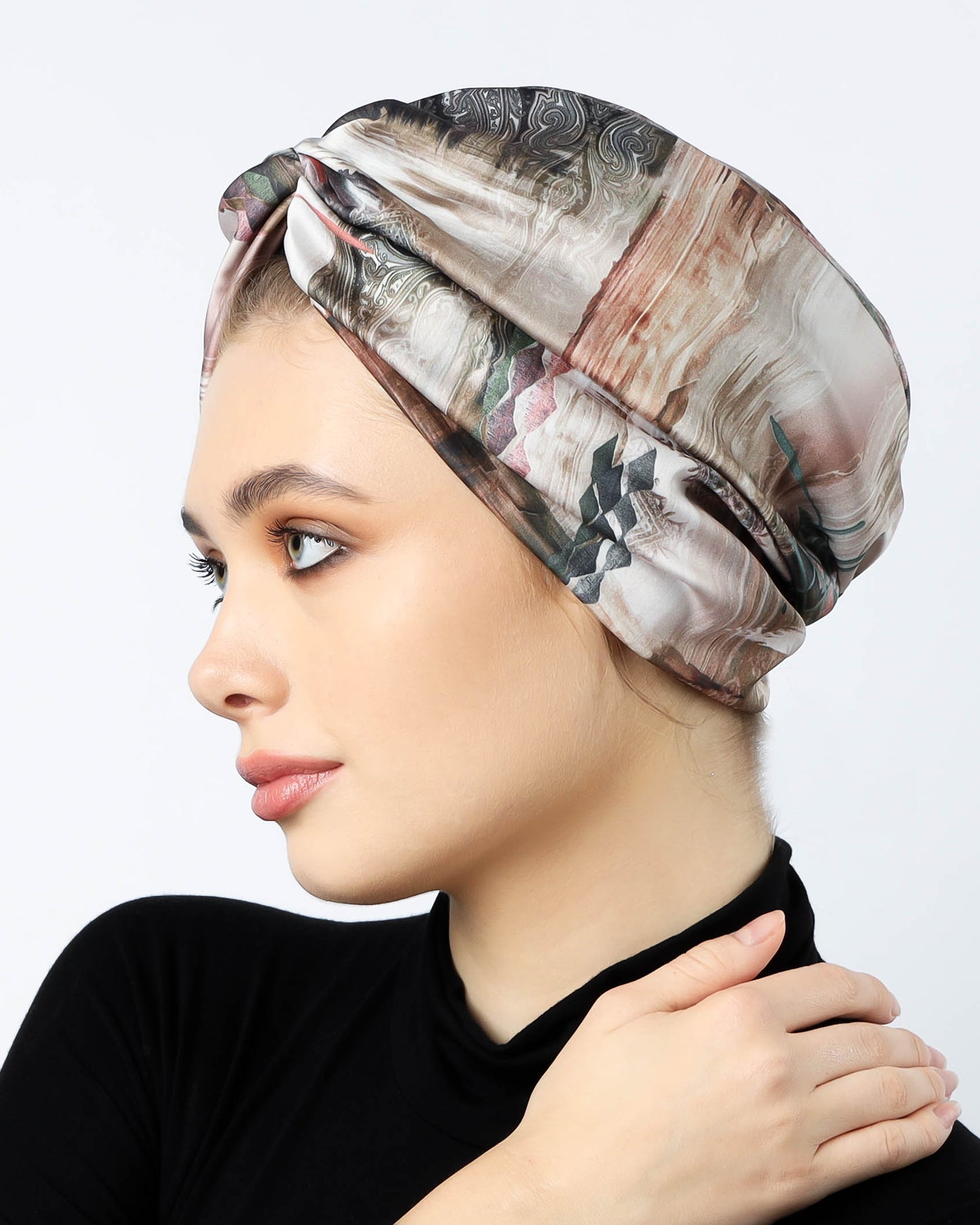 Twisted Satin Turban