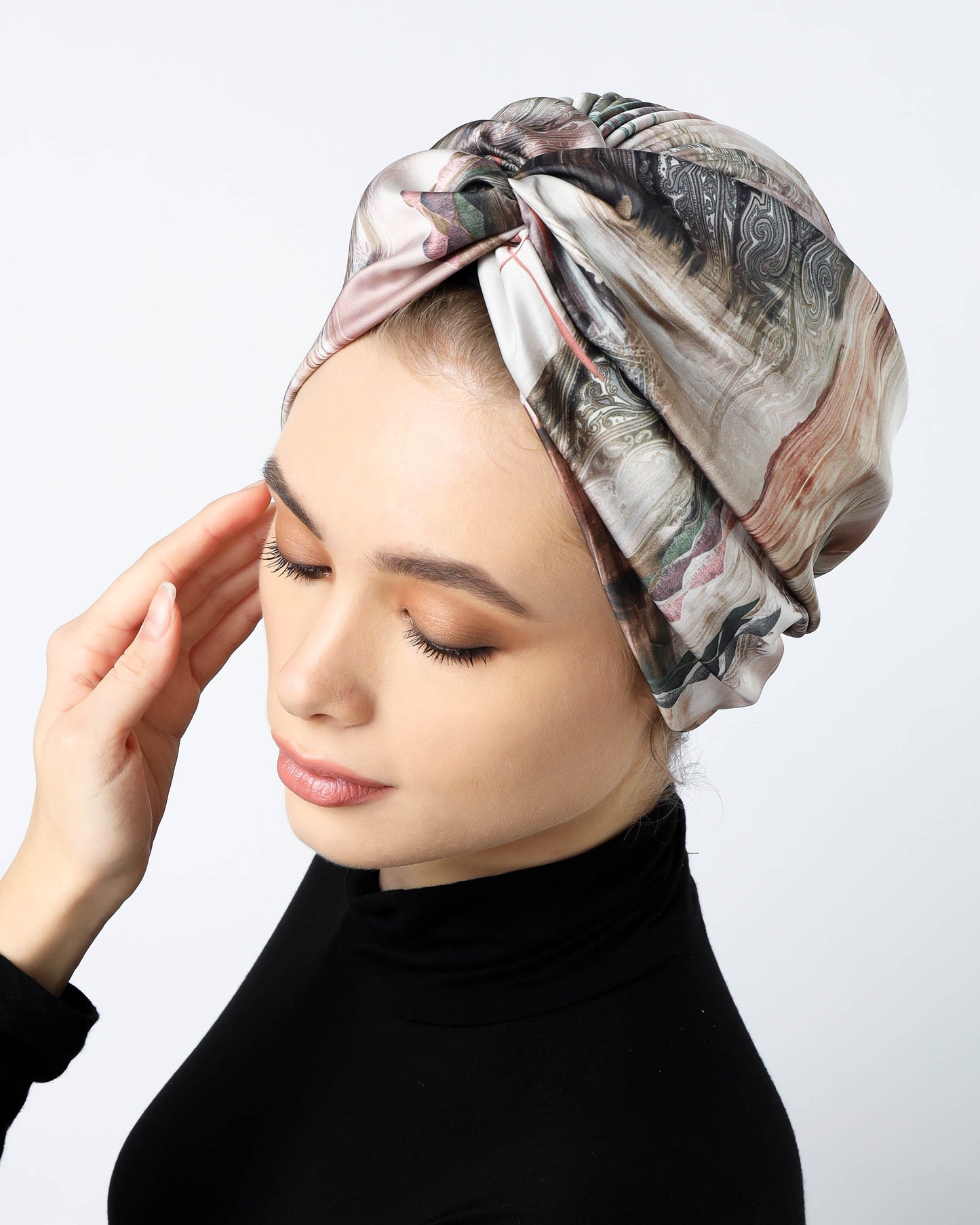 Twisted Satin Turban