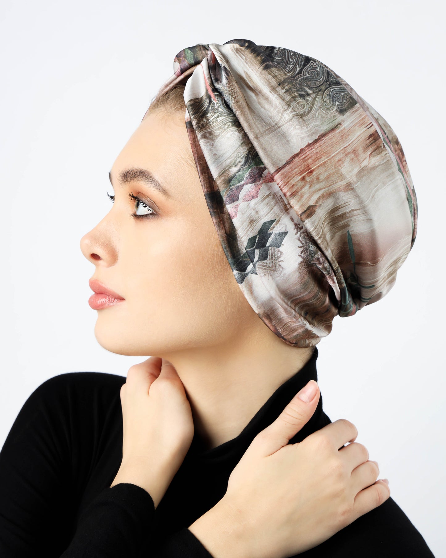 Twisted Satin Turban