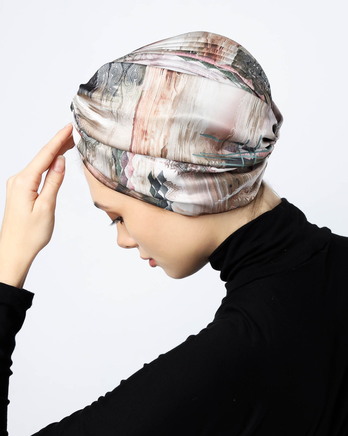 Twisted Satin Turban