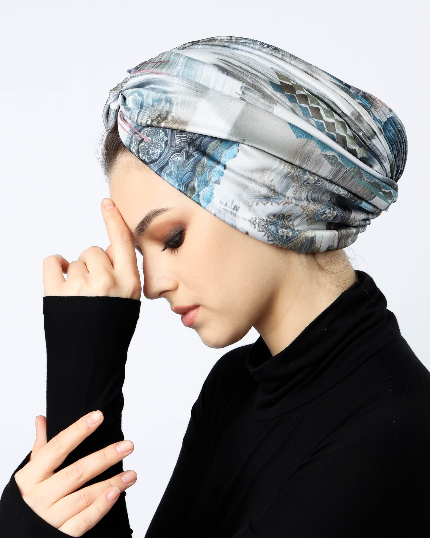 Twisted Satin Turban