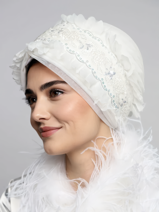 Bridal Beaded Turban