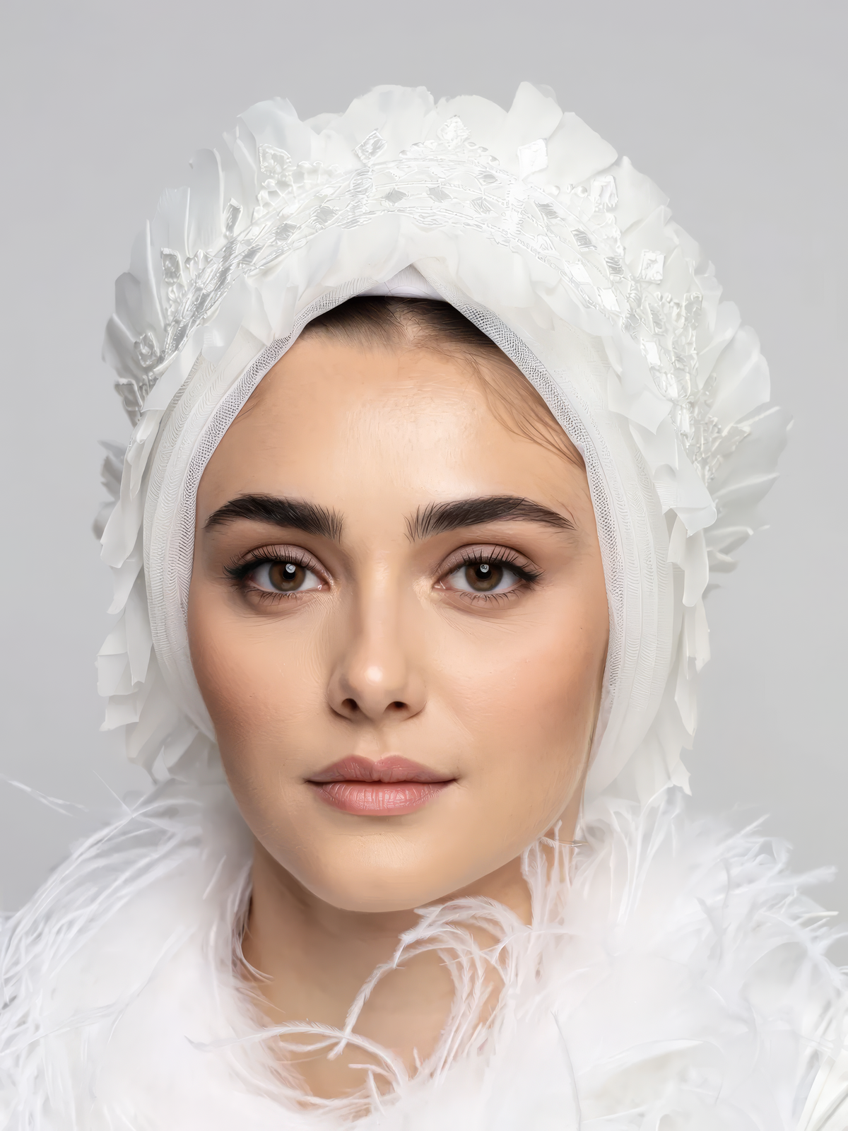 Bridal Ruffles turban