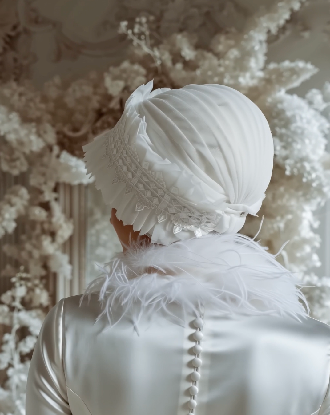 Bridal Ruffles turban