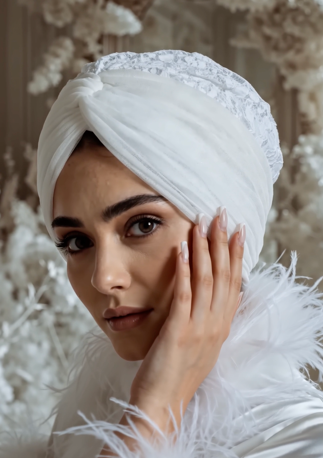 Bridal Twisted Turban
