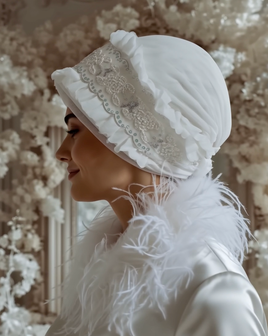 Bridal Beaded Turban