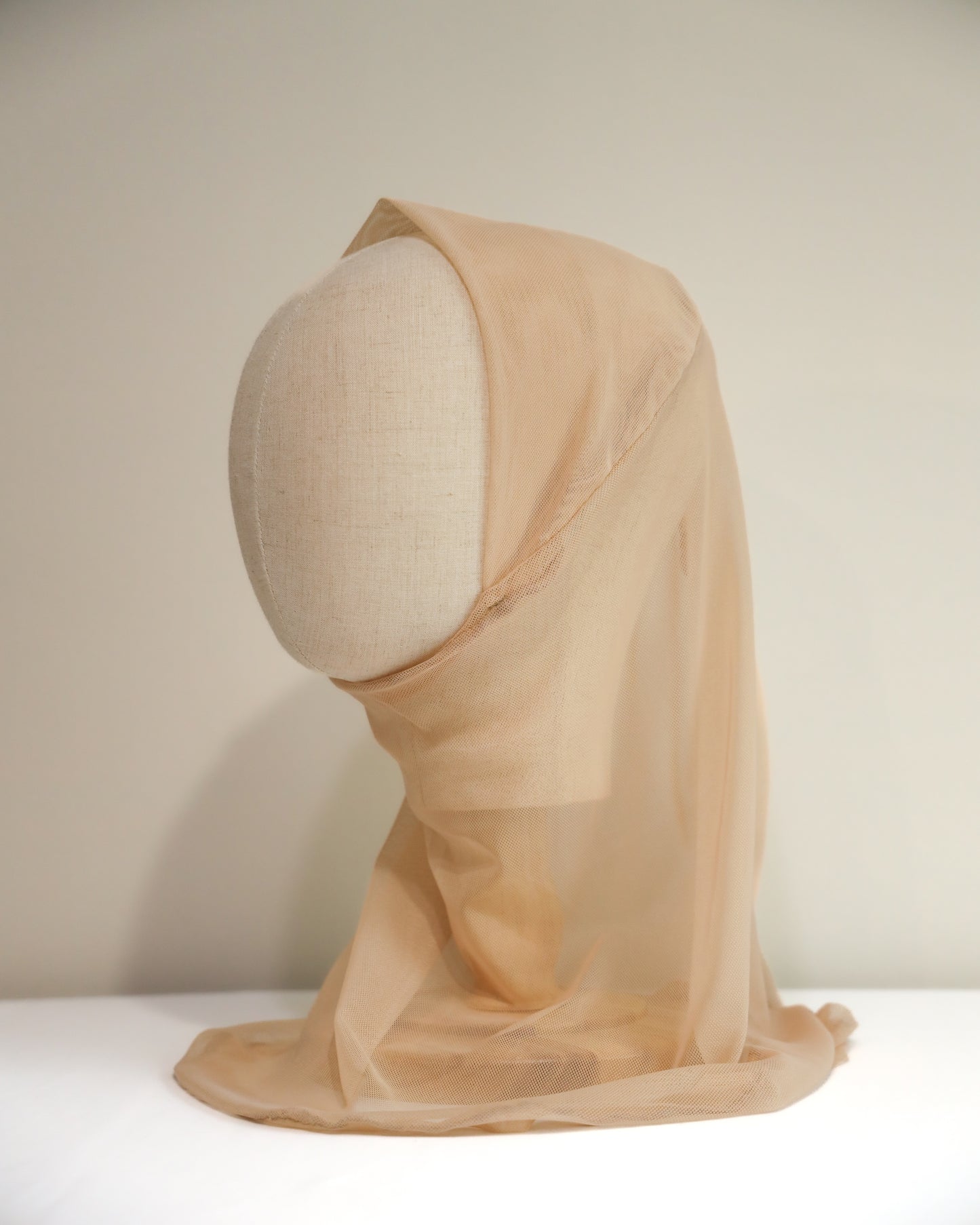 Plain Tulle Ready-made Hijab