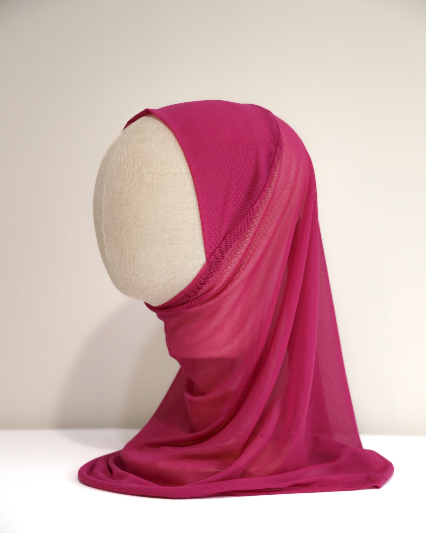 Plain Tulle Ready-made Hijab