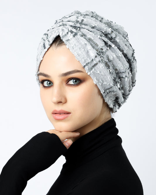 Sequin Square Turban