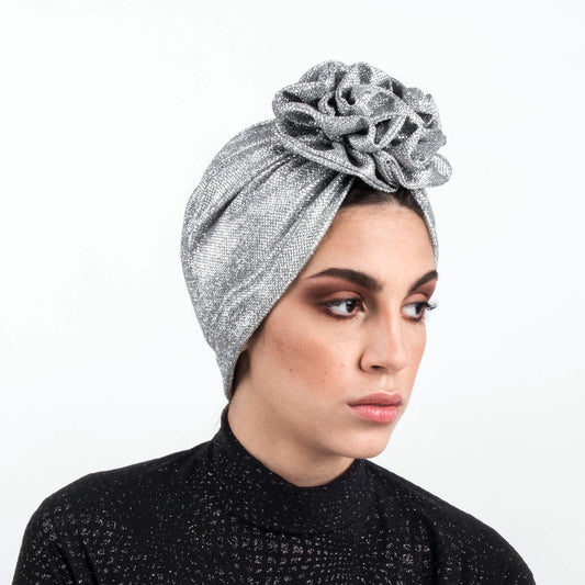 Sparkle ruffles turban