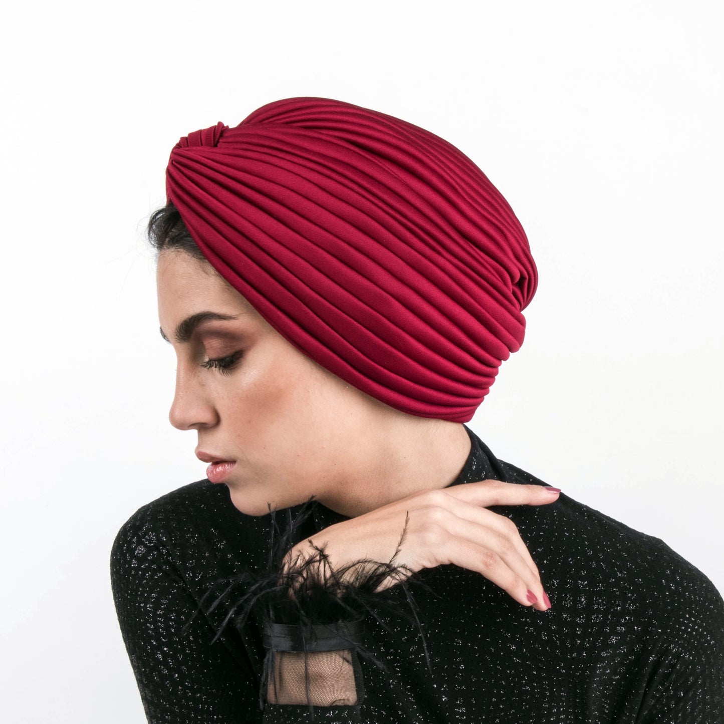 Twisted lines turban