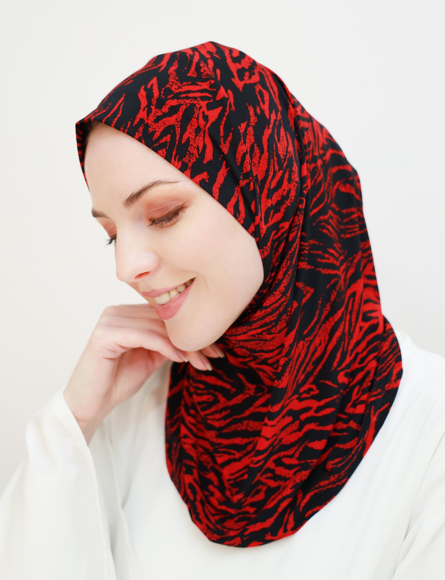 Printed Lycra Ready-made Hijab